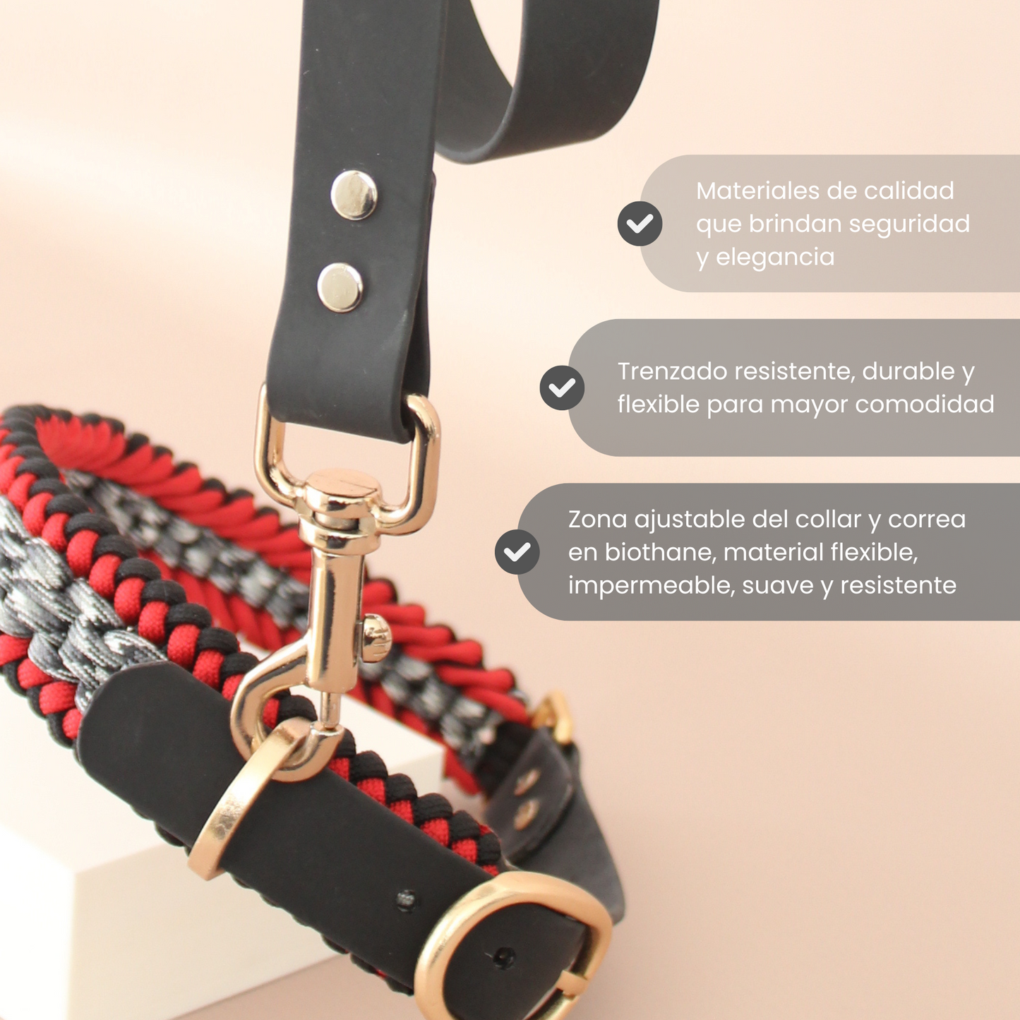 Collar Artesanal para Perros | Furia