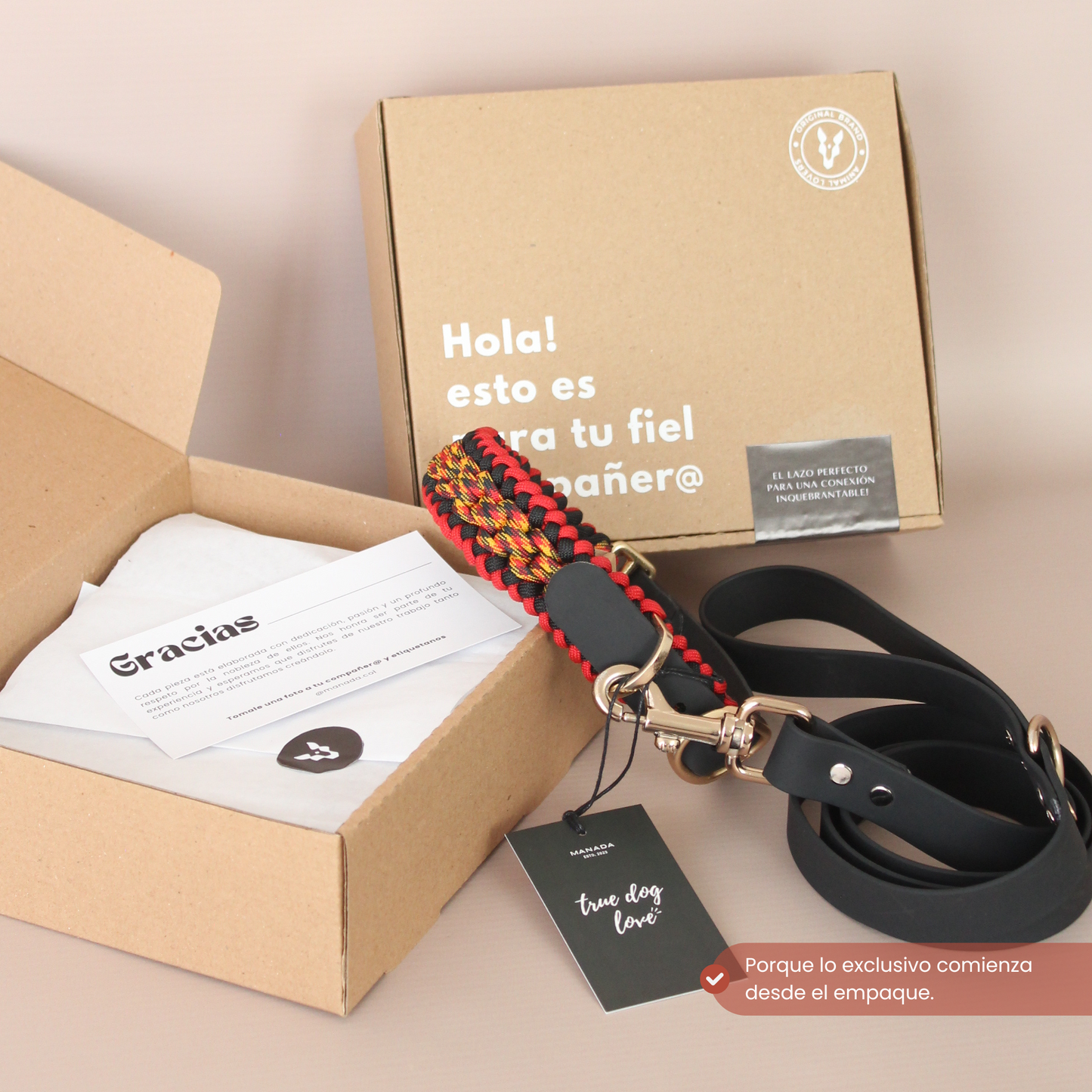 Collar Artesanal para Perros | Fuego