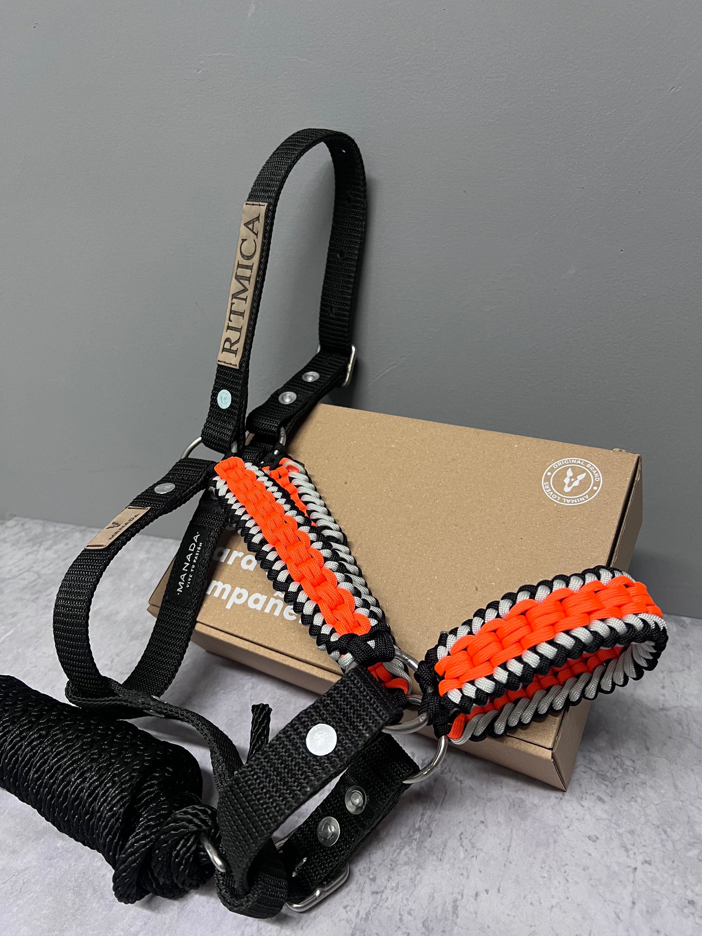 Jáquima Artesanal Orange Black
